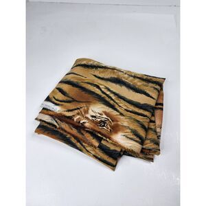 Vintage 1999 High Fashion Fabrics Tiger Print 29x64‎